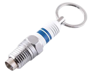 Xikar Cigar Cutter Spark Plug Punch 11mm -White & Blue