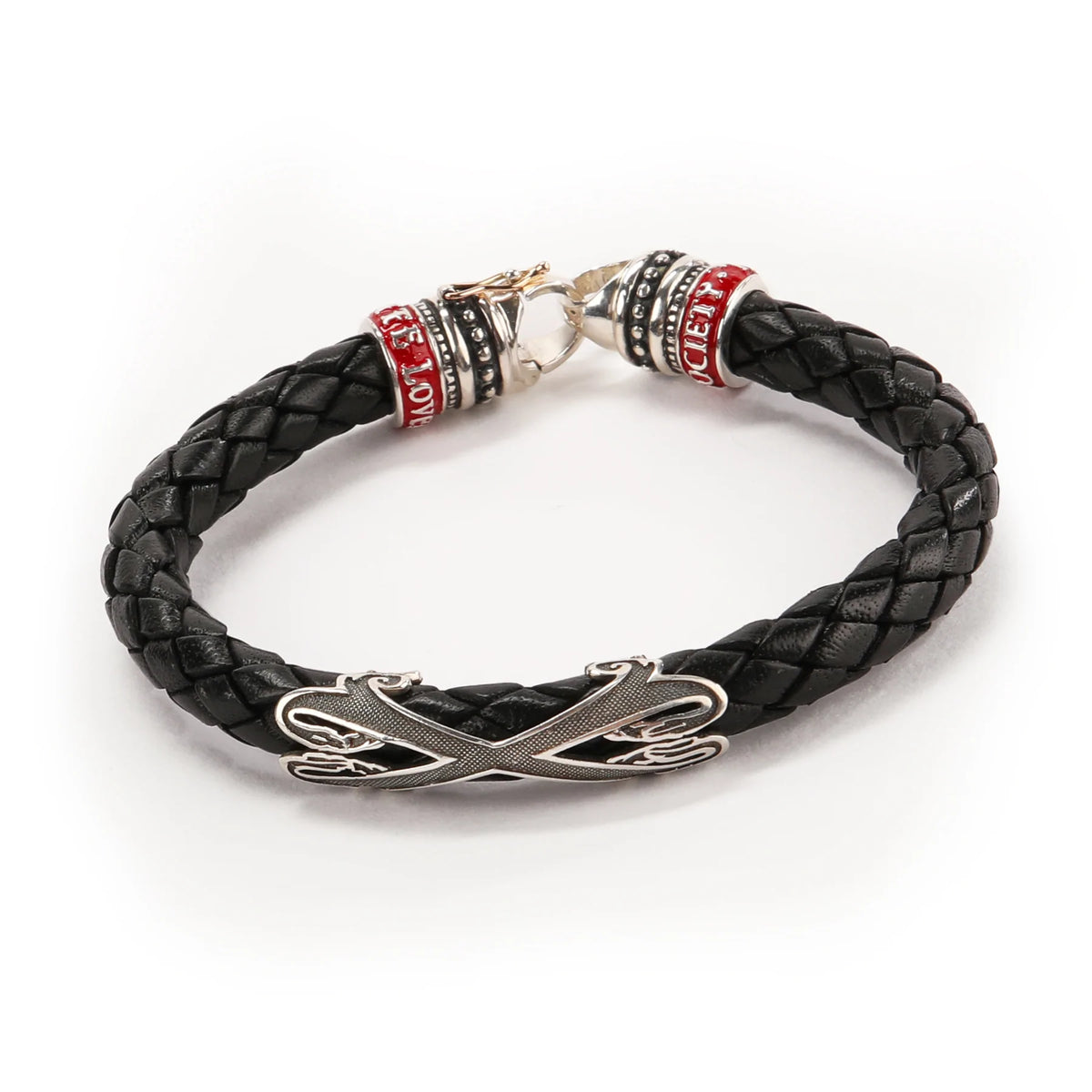 The OpusX Society Leather Bracelet - Black